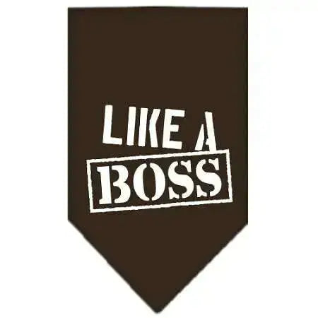Like-A-Boss-Screen-Print-Bandana-Cocoa-Small-GreatEagleInc-319359340