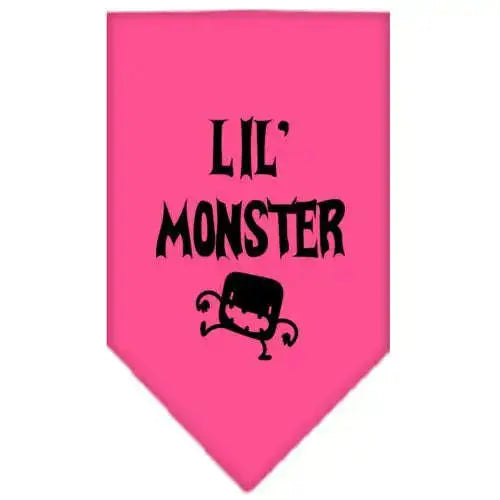 Lil-Monster-Screen-Print-Bandana-Bright-Pink-Large-GreatEagleInc-318936695