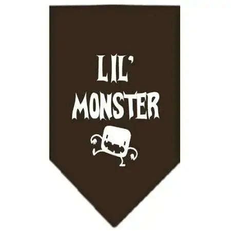 Lil-Monster-Screen-Print-Bandana-Cocoa-Small-GreatEagleInc-318938134