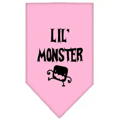 Lil-Monster-Screen-Print-Bandana-Light-Pink-Small-GreatEagleInc-318597315