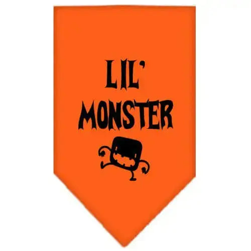 Lil-Monster-Screen-Print-Bandana-Orange-Small-GreatEagleInc-318938617