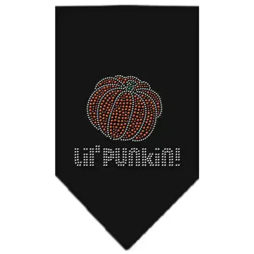 Lil-Punkin-Rhinestone-Bandana-Black-Small-GreatEagleInc-319073692