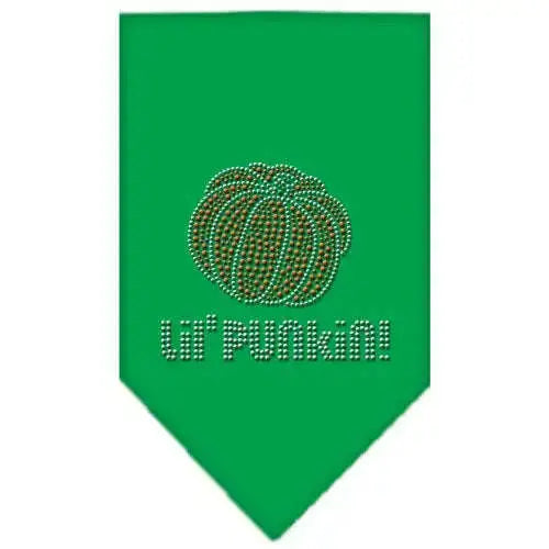 Lil-Punkin-Rhinestone-Bandana-Emerald-Green-Large-GreatEagleInc-319074481