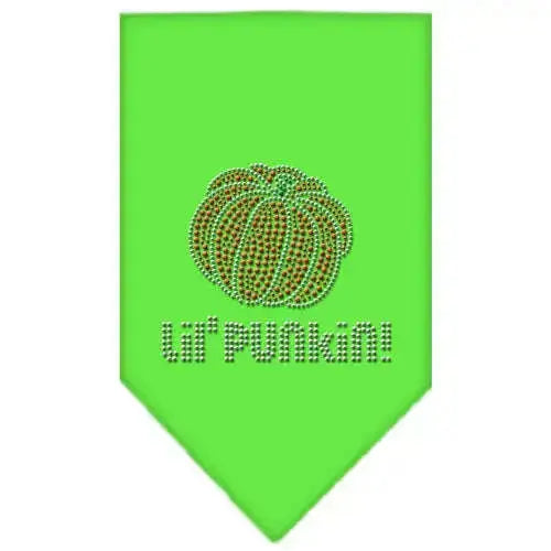 Lil-Punkin-Rhinestone-Bandana-Lime-Green-Large-GreatEagleInc-319074395
