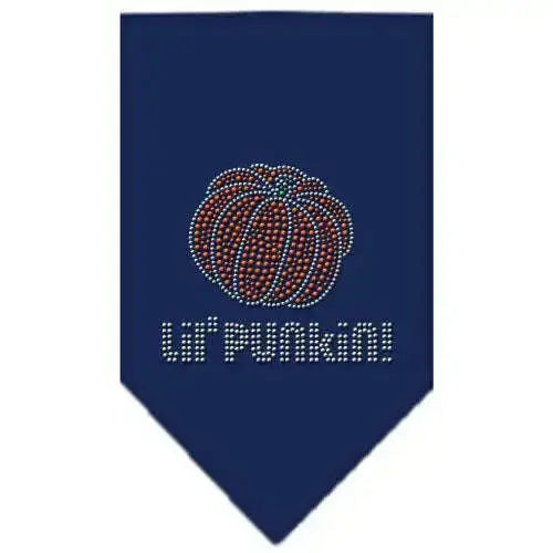 Lil-Punkin-Rhinestone-Bandana-Navy-Blue-Large-GreatEagleInc-319074113