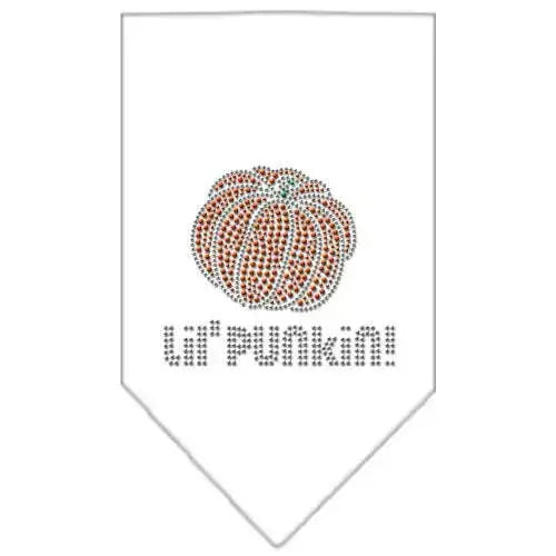 Lil-Punkin-Rhinestone-Bandana-White-Large-GreatEagleInc-319073818