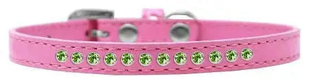 Lime-Green-Crystal-Size-14-Bright-Pink-Puppy-Collar-GreatEagleInc-333853133