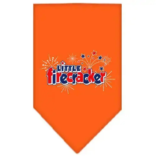 Little-Firecracker-Screen-Print-Bandana-Orange-Large-GreatEagleInc-318939676