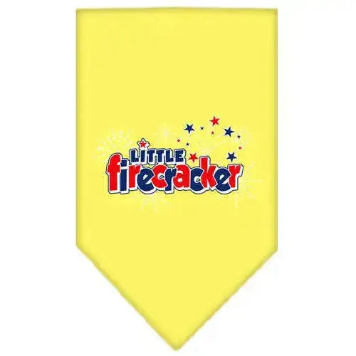 Little-Firecracker-Screen-Print-Bandana-Yellow-Small-GreatEagleInc-318941379