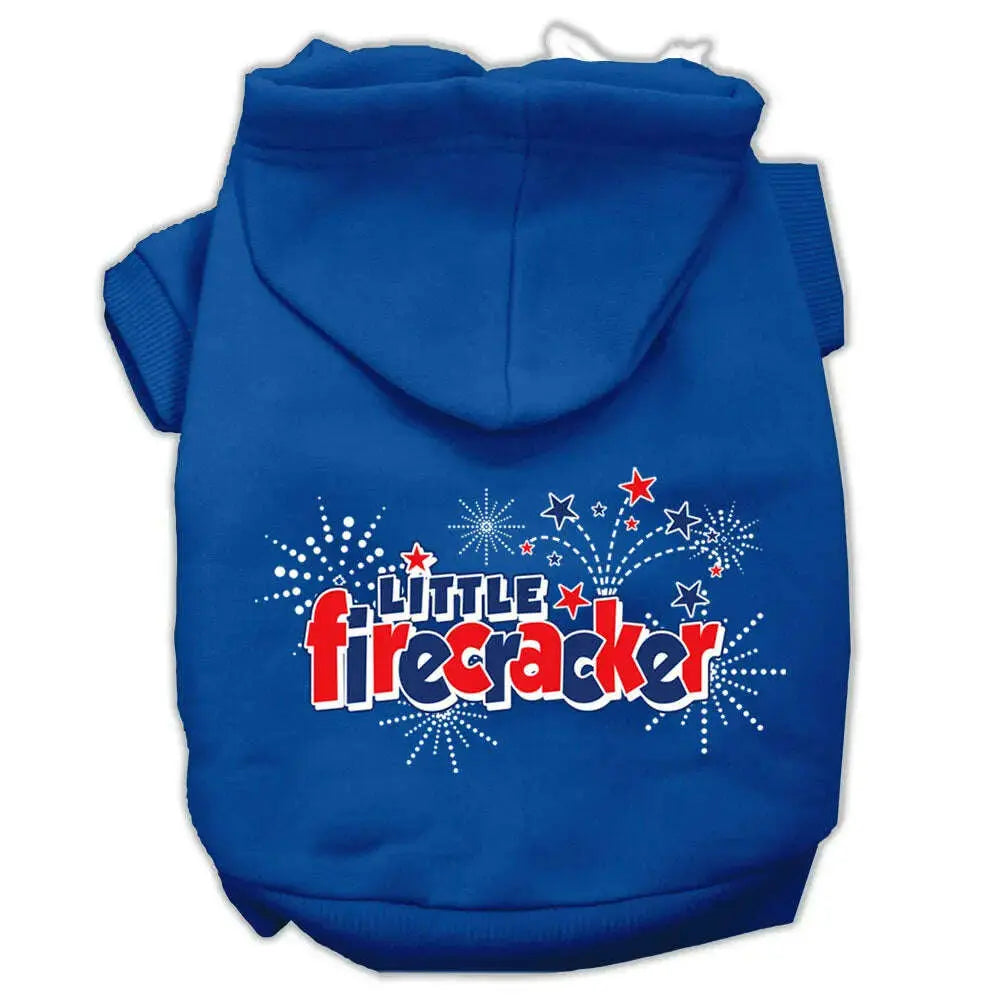 Little-Firecracker-Screen-Print-Pet-Hoodies-Blue-Size-Med-GreatEagleInc-319416539