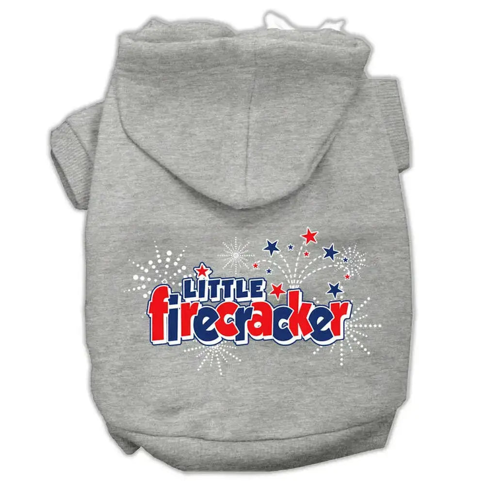 Little-Firecracker-Screen-Print-Pet-Hoodies-Grey-L-GreatEagleInc-319417134