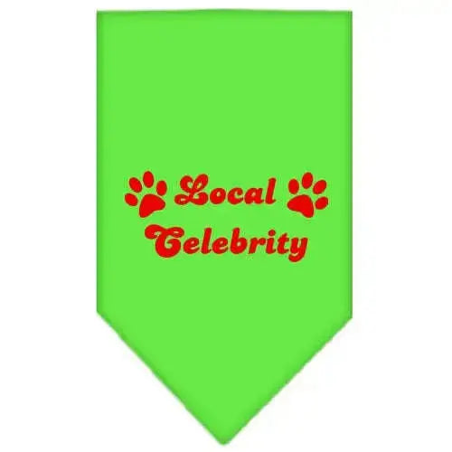 Local-Celebrity-Screen-Print-Bandana-Lime-Green-Small-GreatEagleInc-318943033