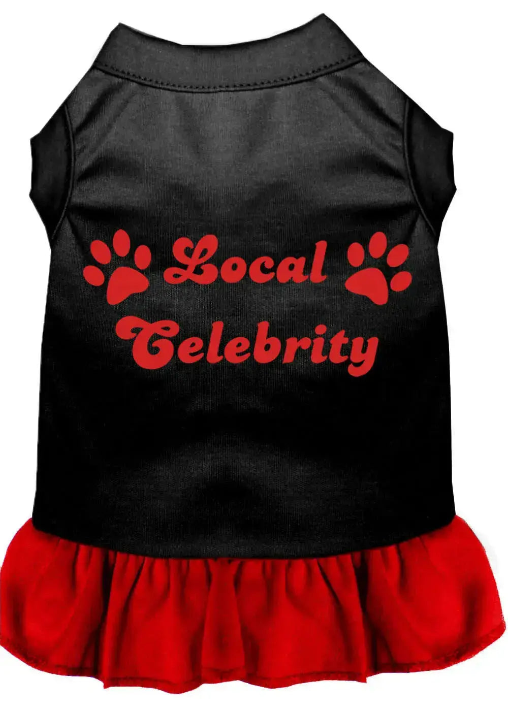 Local-Celebrity-Screen-Print-Dress-Black-With-Red-Xl-GreatEagleInc-318745768