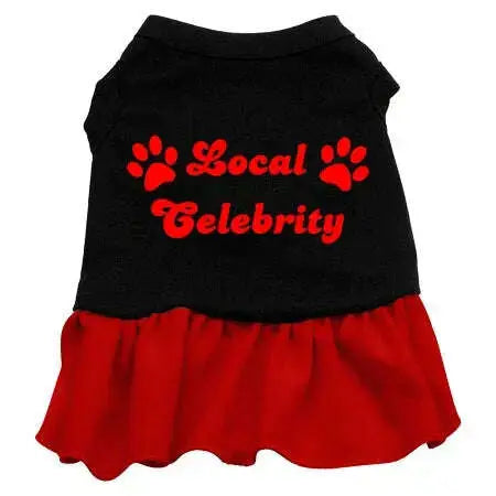 Local-Celebrity-Screen-Print-Dress-Black-With-Red-Xxl-GreatEagleInc-319243820