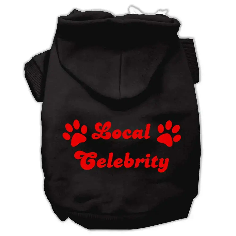 Local-Celebrity-Screen-Print-Pet-Hoodies-Black-Size-Lg-GreatEagleInc-320152495