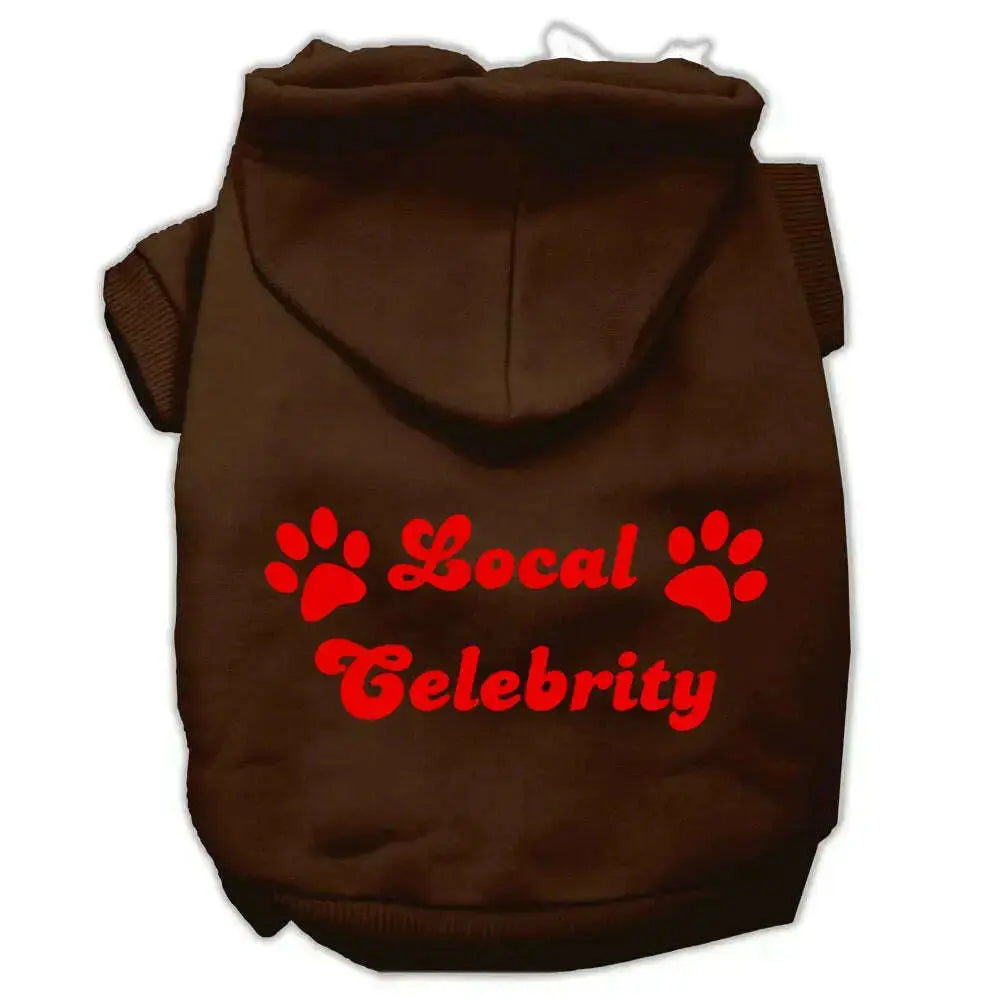 Local-Celebrity-Screen-Print-Pet-Hoodies-Brown-Size-Lg-GreatEagleInc-320152116