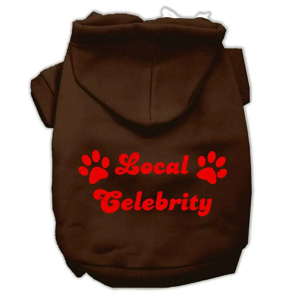 Local-Celebrity-Screen-Print-Pet-Hoodies-Brown-Size-Xxl-GreatEagleInc-333893678