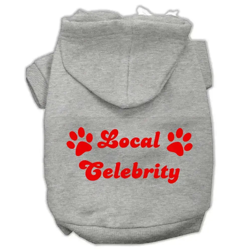 Local-Celebrity-Screen-Print-Pet-Hoodies-Grey-Size-Lg-GreatEagleInc-320151919