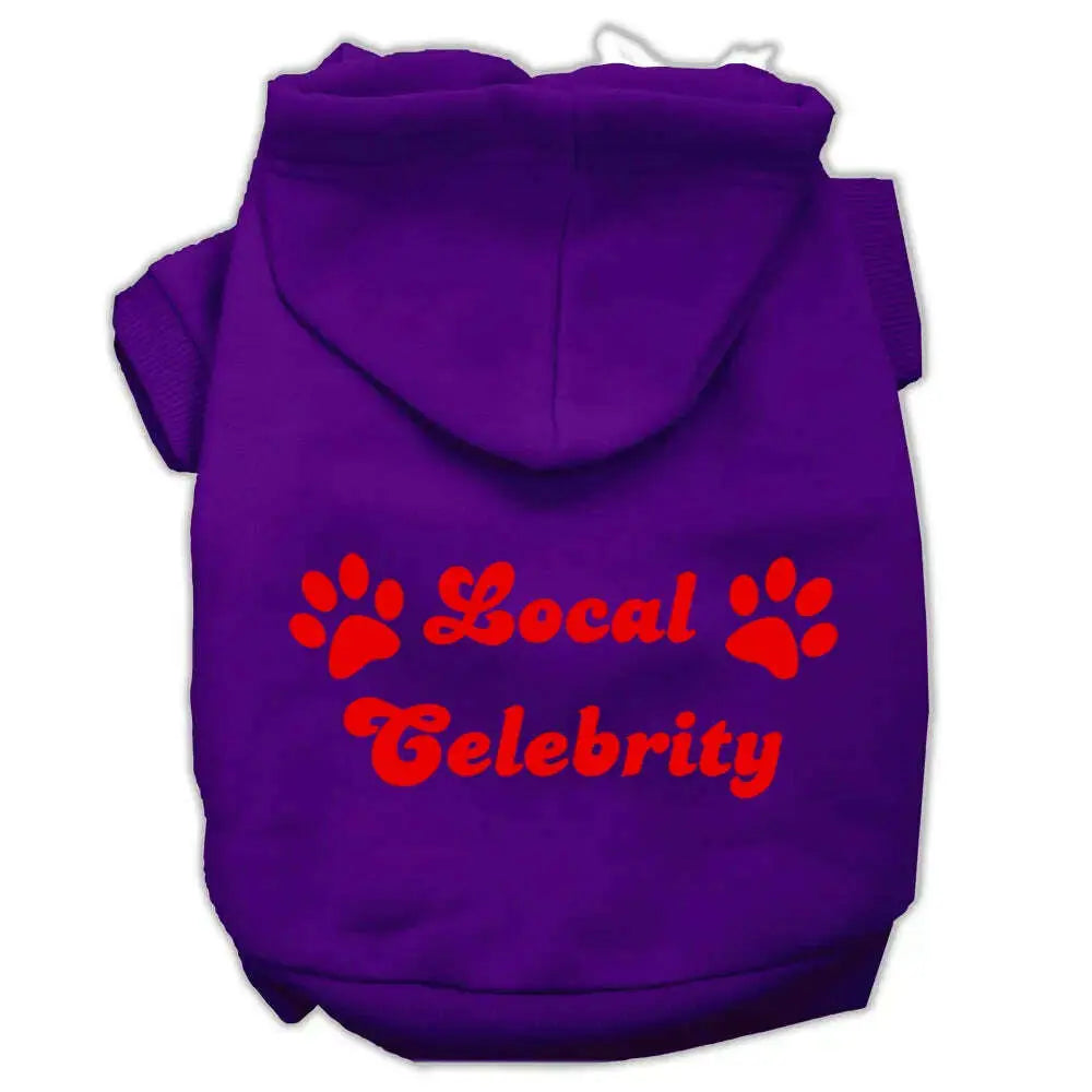 Local-Celebrity-Screen-Print-Pet-Hoodies-Purple-Size-Xl-GreatEagleInc-333894048