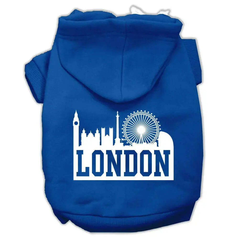 London-Skyline-Screen-Print-Pet-Hoodies-Blue-Size-Xxxl-GreatEagleInc-319666432