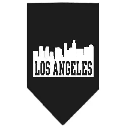 Los-Angeles-Skyline-Screen-Print-Bandana-Black-Large-GreatEagleInc-319143973