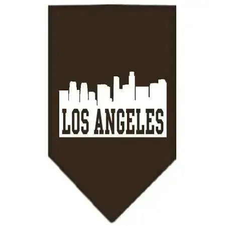 Los-Angeles-Skyline-Screen-Print-Bandana-Cocoa-Small-GreatEagleInc-319142844