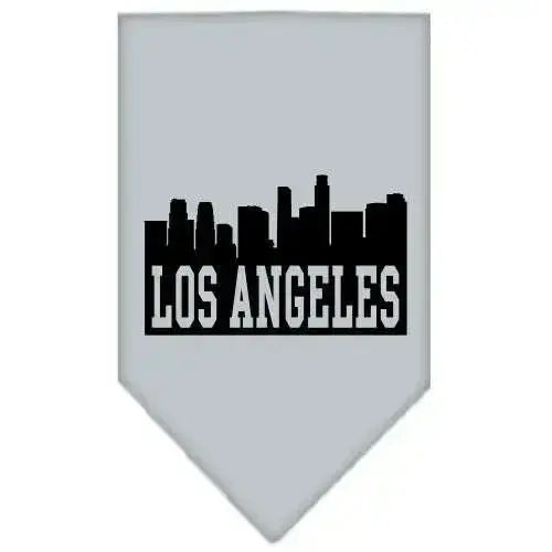 Los-Angeles-Skyline-Screen-Print-Bandana-Grey-Small-GreatEagleInc-319142786