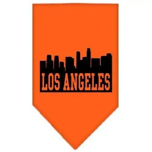 Los-Angeles-Skyline-Screen-Print-Bandana-Orange-Large-GreatEagleInc-318542319