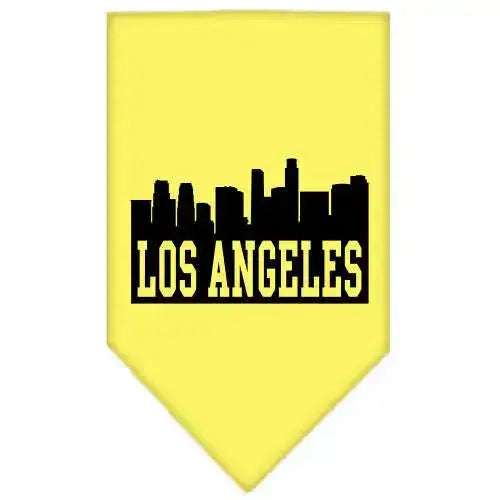 Los-Angeles-Skyline-Screen-Print-Bandana-Yellow-Large-GreatEagleInc-319143164