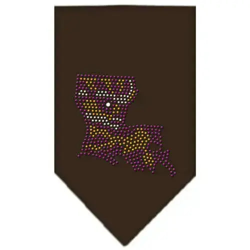 Louisiana-Rhinestone-Bandana-Cocoa-Small-GreatEagleInc-319023364