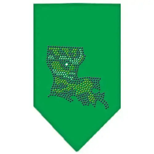 Louisiana-Rhinestone-Bandana-Emerald-Green-Large-GreatEagleInc-319024467