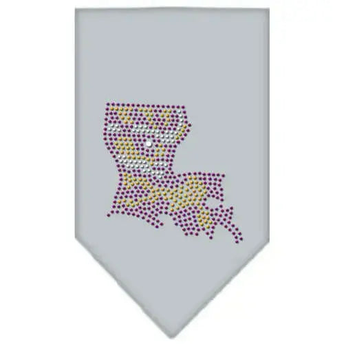 Louisiana-Rhinestone-Bandana-Grey-Small-GreatEagleInc-319023117