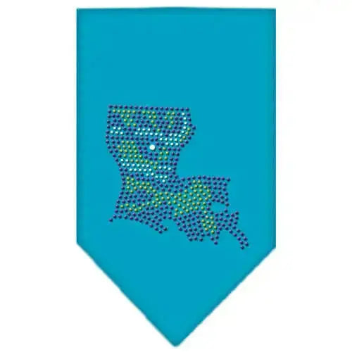 Louisiana-Rhinestone-Bandana-Turquoise-Large-GreatEagleInc-319023823