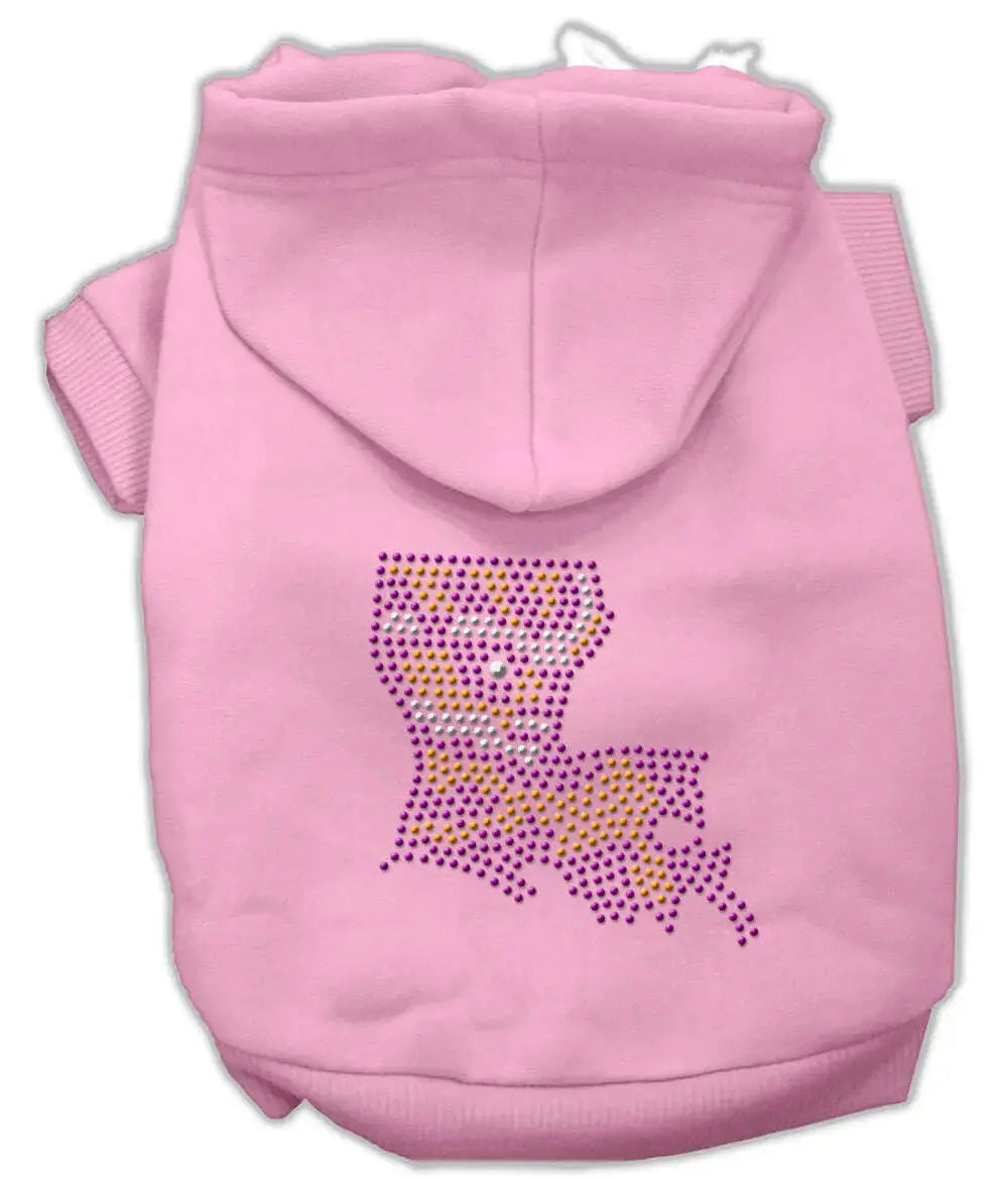 Louisiana-Rhinestone-Hoodie-Pink-Xl-GreatEagleInc-333677897
