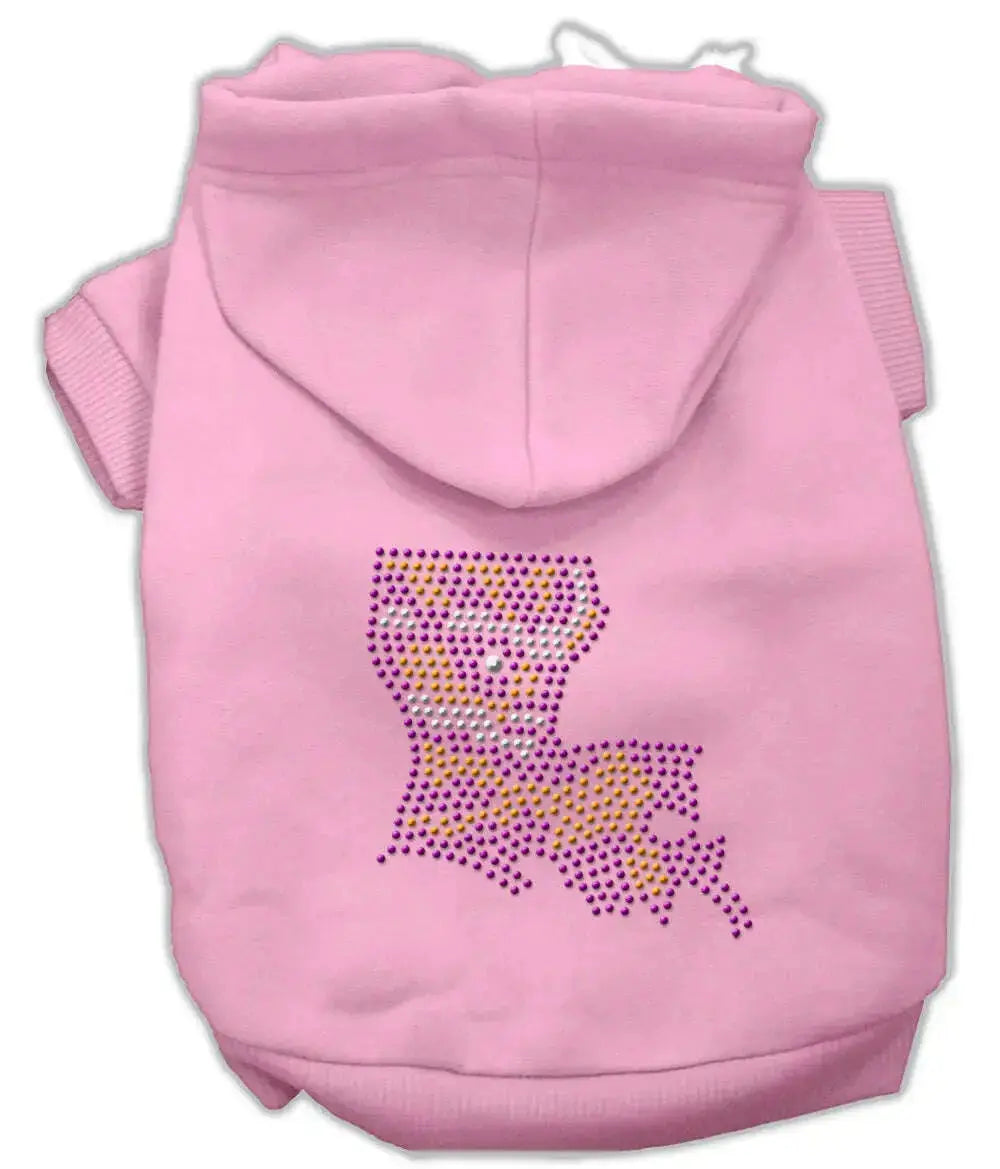 Louisiana-Rhinestone-Hoodie-Pink-Xxl-GreatEagleInc-318649466