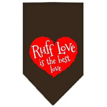Love-Is-A-Four-Leg-Word-Screen-Print-Bandana-Cocoa-Small-GreatEagleInc-319358486