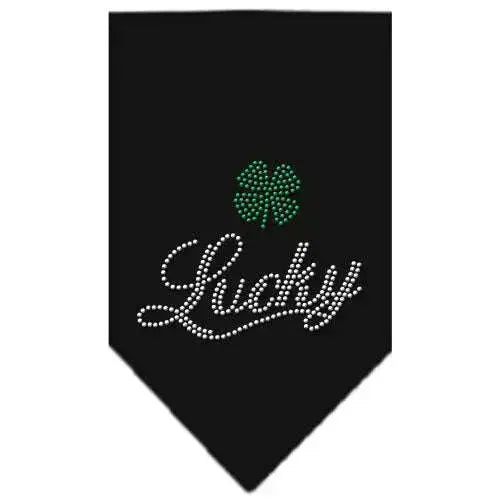 Lucky-Script-Rhinestone-Bandana-Black-Large-GreatEagleInc-319134058
