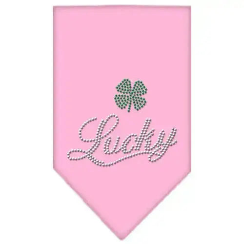 Lucky-Script-Rhinestone-Bandana-Light-Pink-Small-GreatEagleInc-319132828