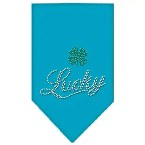 Lucky-Script-Rhinestone-Bandana-Turquoise-Large-GreatEagleInc-319133576