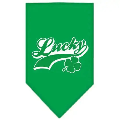 Lucky-Swoosh-Screen-Print-Bandana-Emerald-Green-Large-GreatEagleInc-318943948