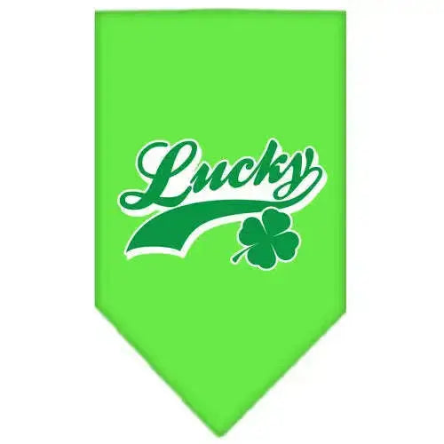 Lucky-Swoosh-Screen-Print-Bandana-Lime-Green-Large-GreatEagleInc-318944123