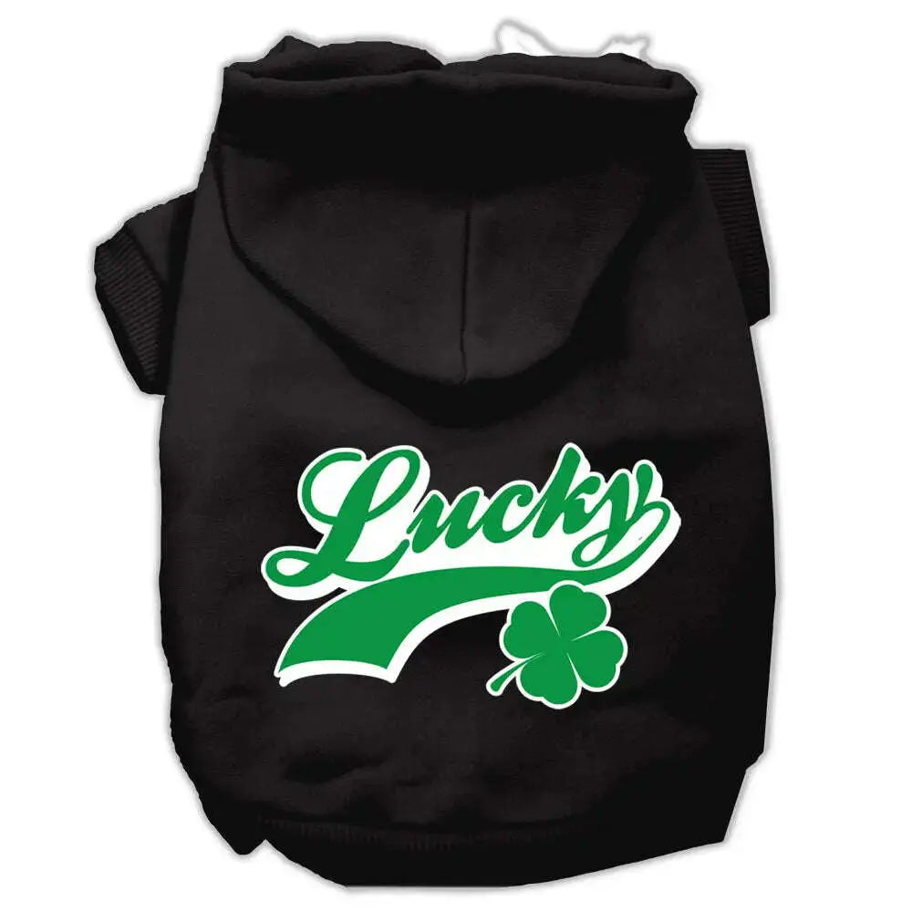 Lucky-Swoosh-Screen-Print-Pet-Hoodies-Black-Size-Sm-GreatEagleInc-319685118