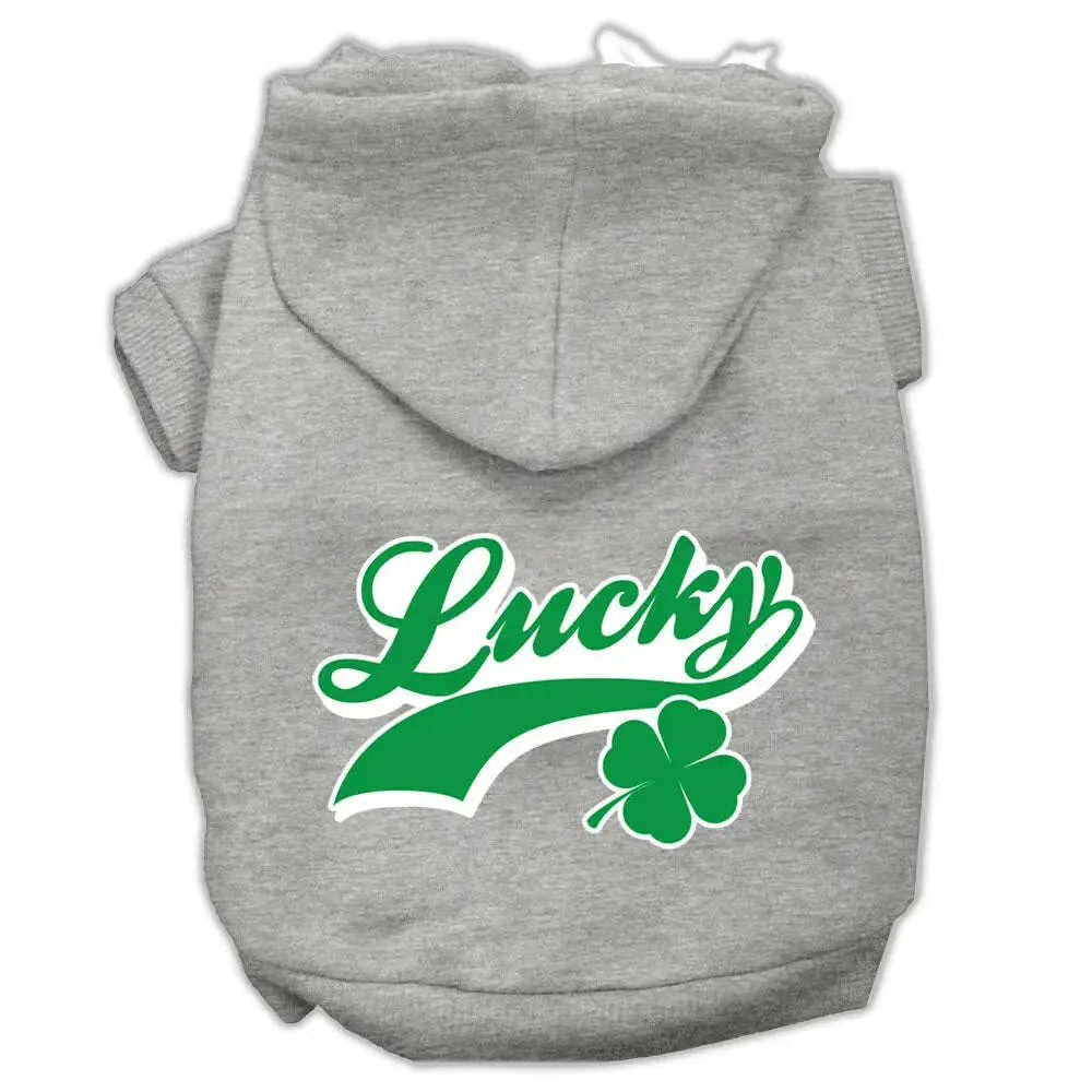 Lucky-Swoosh-Screen-Print-Pet-Hoodies-Grey-Size-Sm-GreatEagleInc-319684613