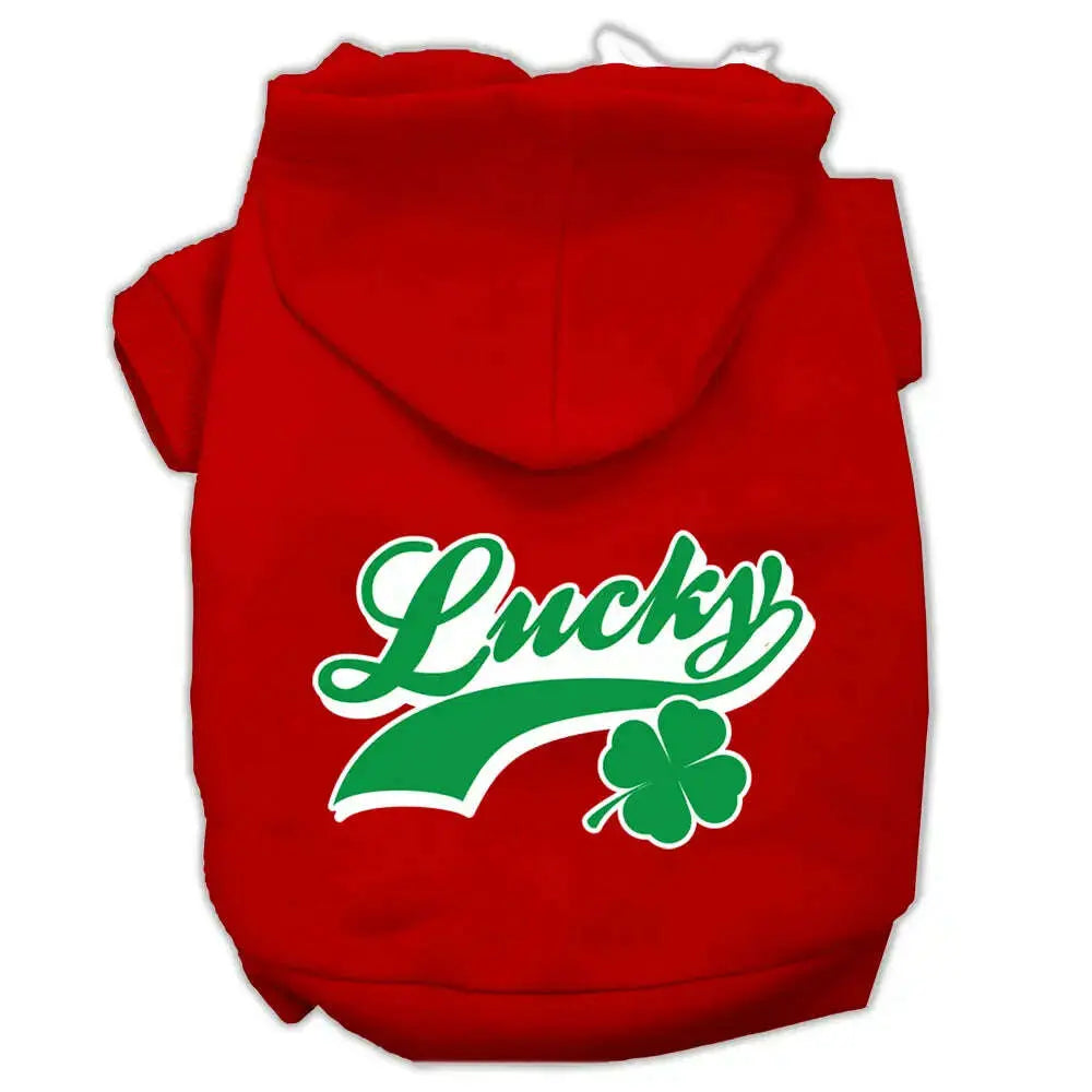 Lucky-Swoosh-Screen-Print-Pet-Hoodies-Red-Size-Xxl-GreatEagleInc-319784417