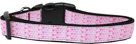 Many-Mini-Hearts-Nylon-Dog-Collar-Sm-GreatEagleInc-333693562