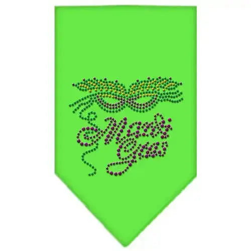 Mardi-Gras-Rhinestone-Bandana-Lime-Green-Large-GreatEagleInc-319132185