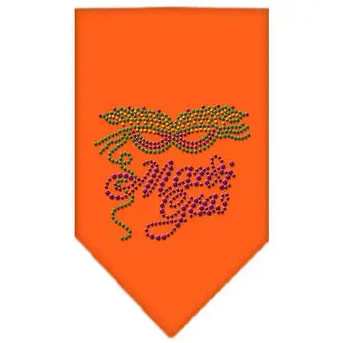 Mardi-Gras-Rhinestone-Bandana-Orange-Large-GreatEagleInc-319131991