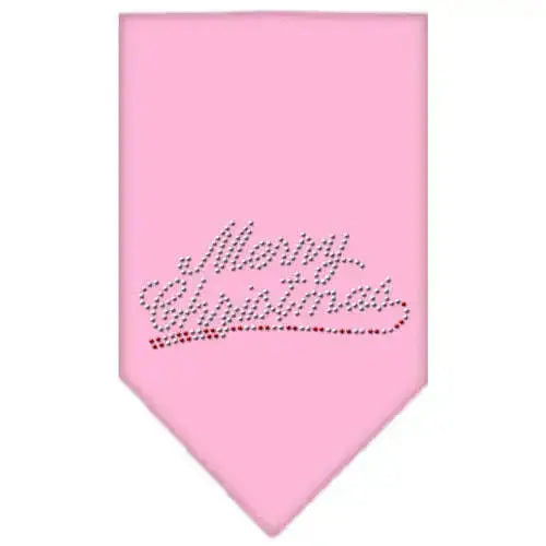 Merry-Christmas-Rhinestone-Bandana-Light-Pink-Large-GreatEagleInc-319047762