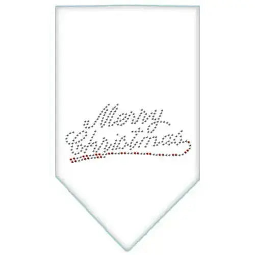 Merry-Christmas-Rhinestone-Bandana-White-Large-GreatEagleInc-318670762