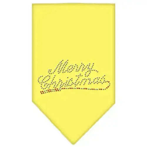 Merry-Christmas-Rhinestone-Bandana-Yellow-Small-GreatEagleInc-318995830